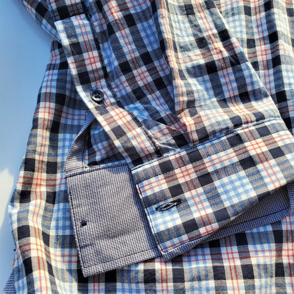 7 Diamonds XL Plaid Long Sleeve Button Down - Picture 4 of 6